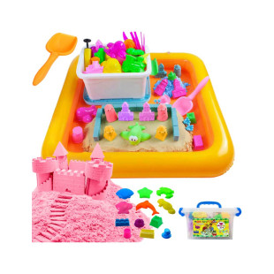 Pieskovisko + Kinetický piesok 3 kg + Formičky