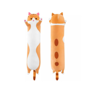 Vankúš maskot plyšák dlhý kocúrik Lucek 50 cm