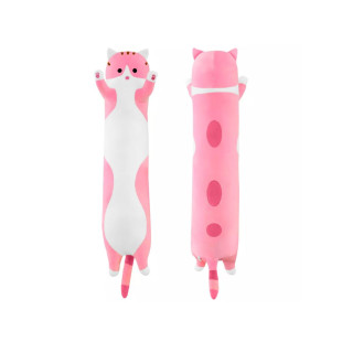 Vankúš maskot plyšák dlhý kocúrik Lucek 50 cm