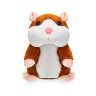 Interaktívny maskot hovoriaci škrečok v béžovej farbe