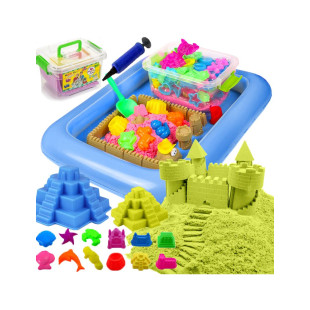 Pieskovisko + Kinetický piesok 2kg + Formičky