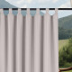 Nepremokavý záhradný záves s trakmi do altánku/na terasu so stuhou v pieskovej farbe