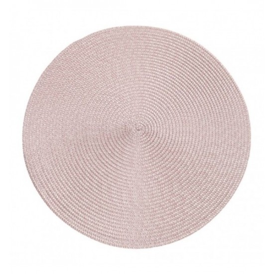 Pudrovo ružové kruhové prestieranie na stôl
