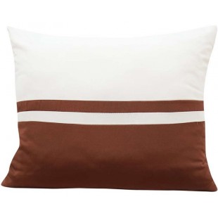 Krémovo čokoládová elegantná obliečka na vankúš