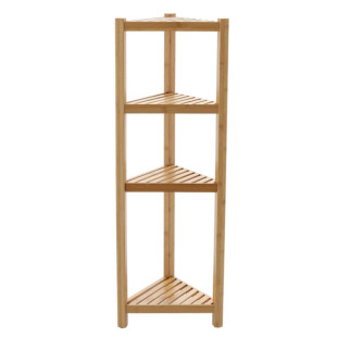 BAMBUSOVÁ ROHOVÁ POLICA 34x34x99 CM