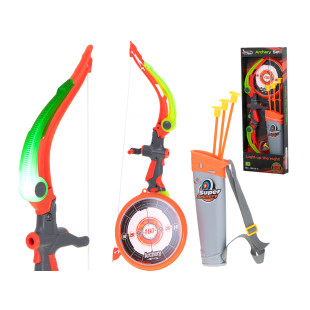 Luk so šípmi a streleckou súpravou s terčom