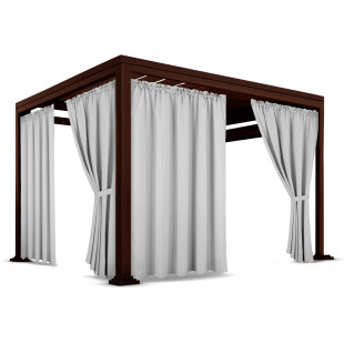 Vodeodolný záhradný záves s tunelom na altánok, terasu ZMOG-01