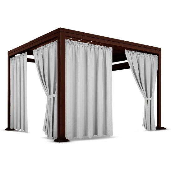 Vodeodolný záhradný záves s tunelom na altánok, terasu ZMOG-01