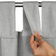 Nepremokavý záhradný terasový záves so suchým zipsom v sivej farbe